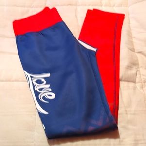 XLUSION NEW ENGLAND PATRIOT'S LEGGINGS SIZE S